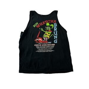 Run whatcha brung black tanktop